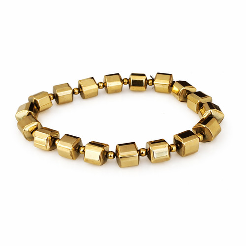 Natural pyrite bracelet 8mm - natural,