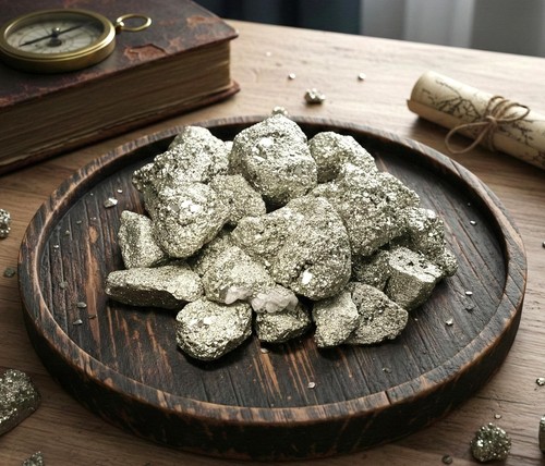 Raw iron pyrite - raw,