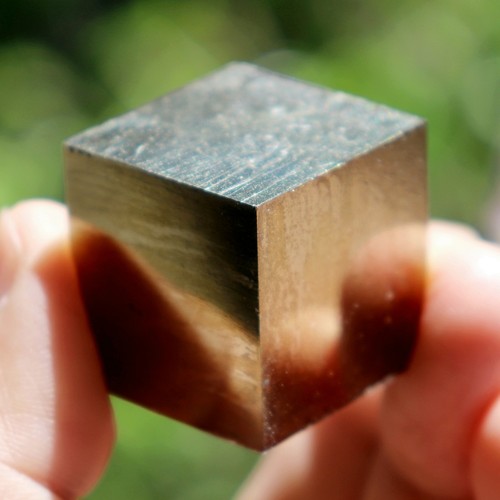 Mineral specimen pyrite cube - specimen:,